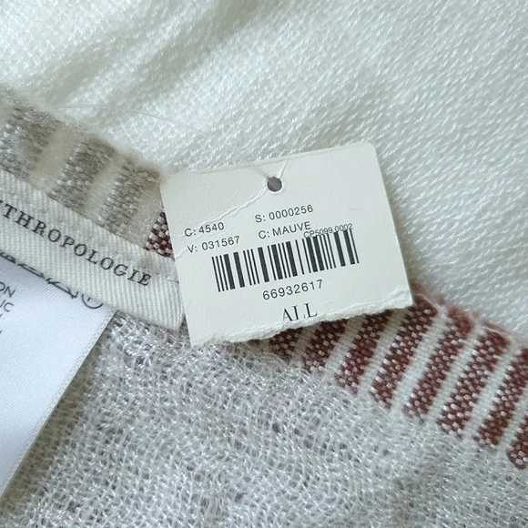 NWT Anthropologie Woven Blocked Stripe Throw Blanket - Picture 8 of 11